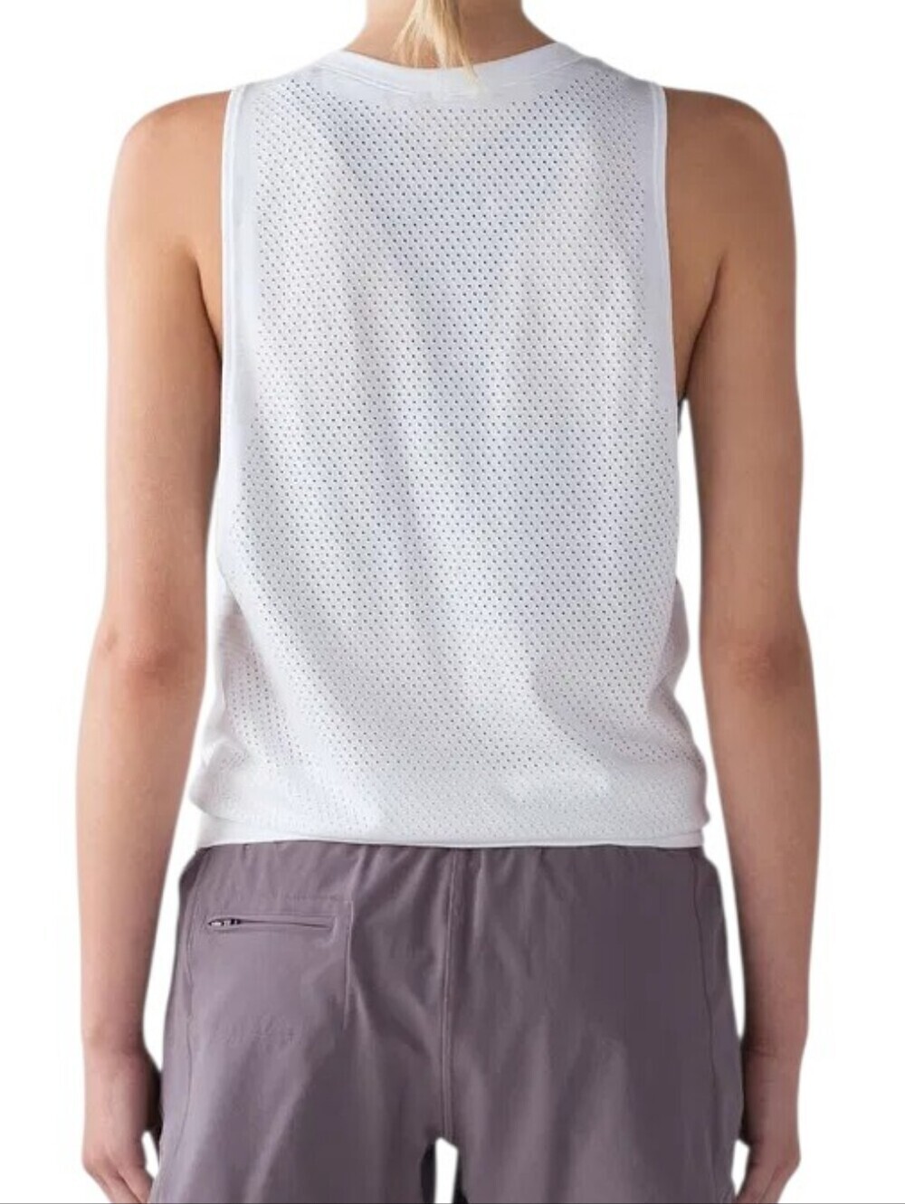 Lululemon Breeze Muscle Tank Women 6 White Yoga